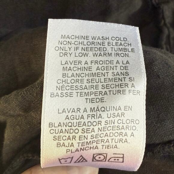 Velvet By Graham & Spencer Bernice Black Linen Mini Shift Dress size Small - Picture 11 of 13